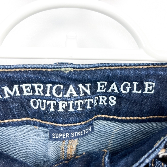 American Eagle Super Stretch Skinny Blue Jeans - Picture 2 of 13